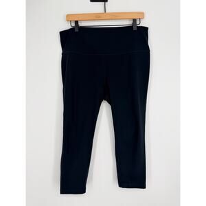 Zella Black Cropped Activewear Leggings Womens XL